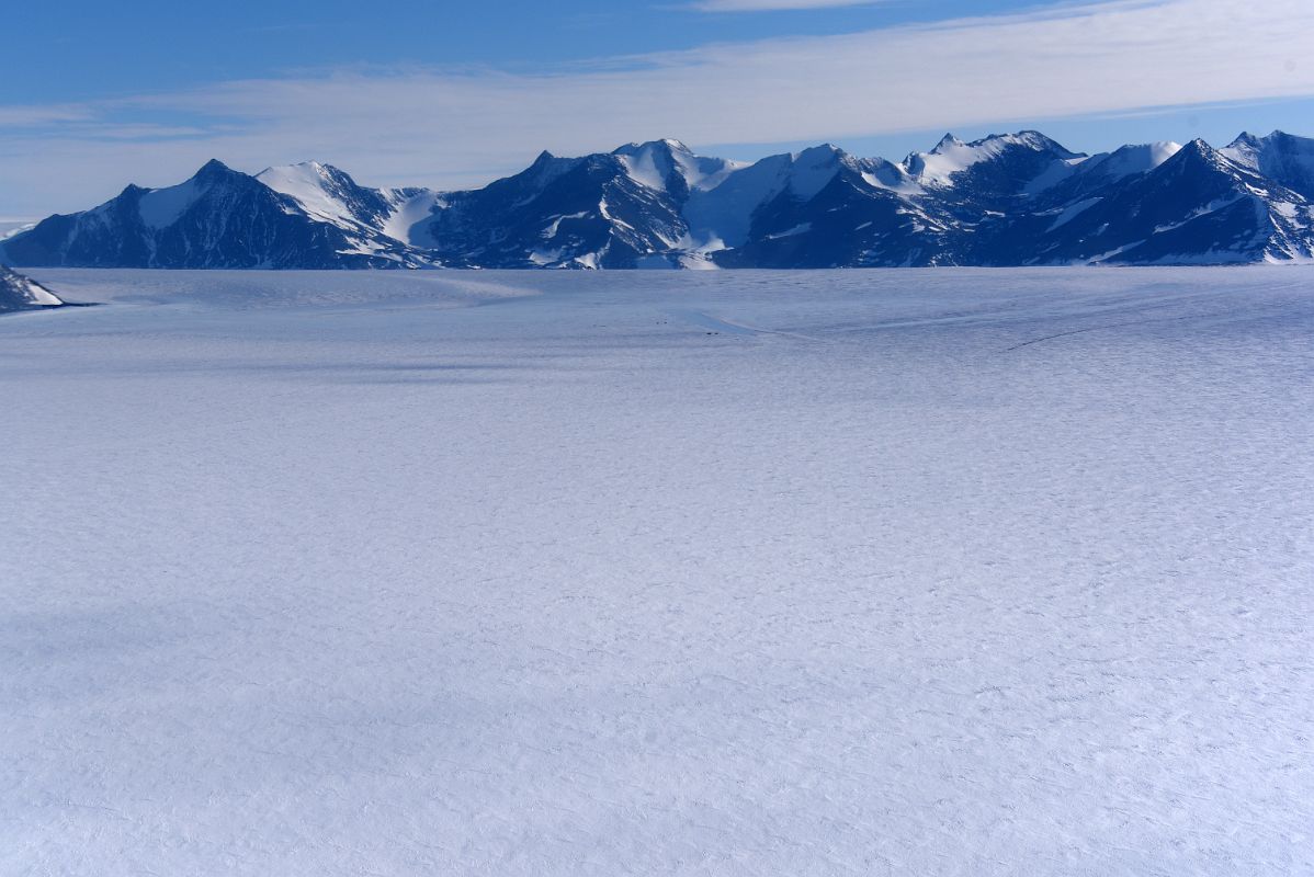 03B Union Glacier And Edson Hills From Airplane After Taking Off From Union Glacier Camp Flying To Mount Vinson Base Camp